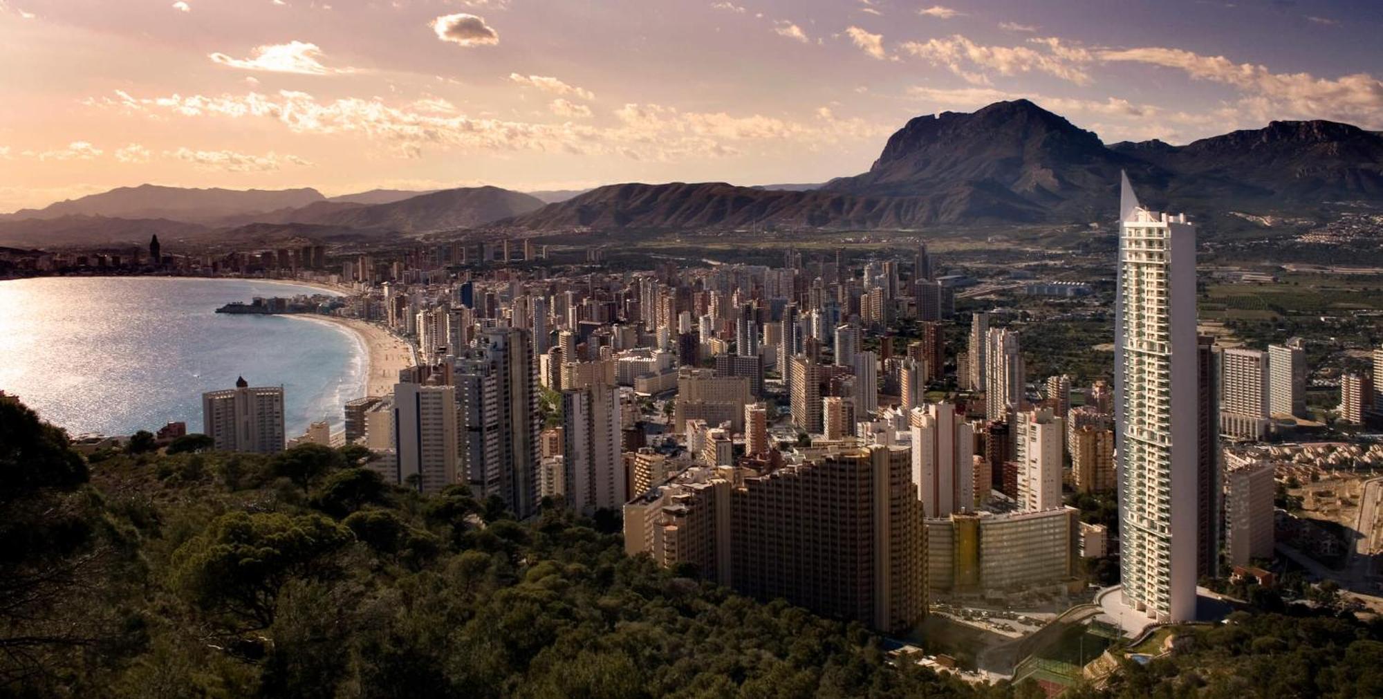 Skyline 18 Terraza Privada Con Impresionantes Vistas Al Mar Apartment Бенидорм Екстериор снимка